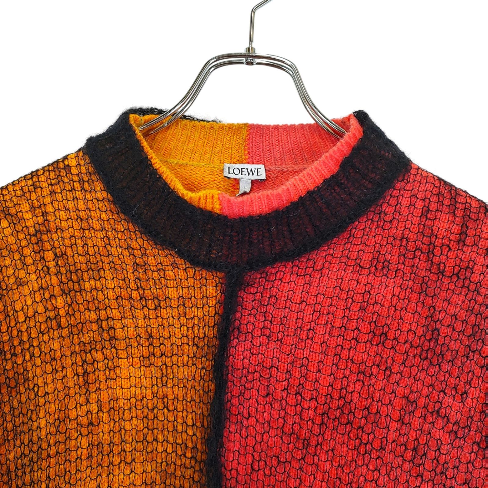 LOEWE ロエベ 20AW レイヤード ウール モヘア 長袖 ニット セーター