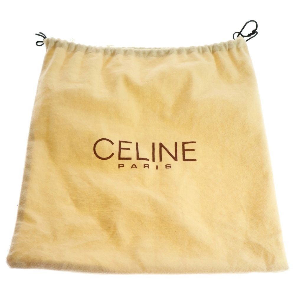 CELINE (セリーヌ) ダブルフラップハンドルバッグ ベージュ レザー