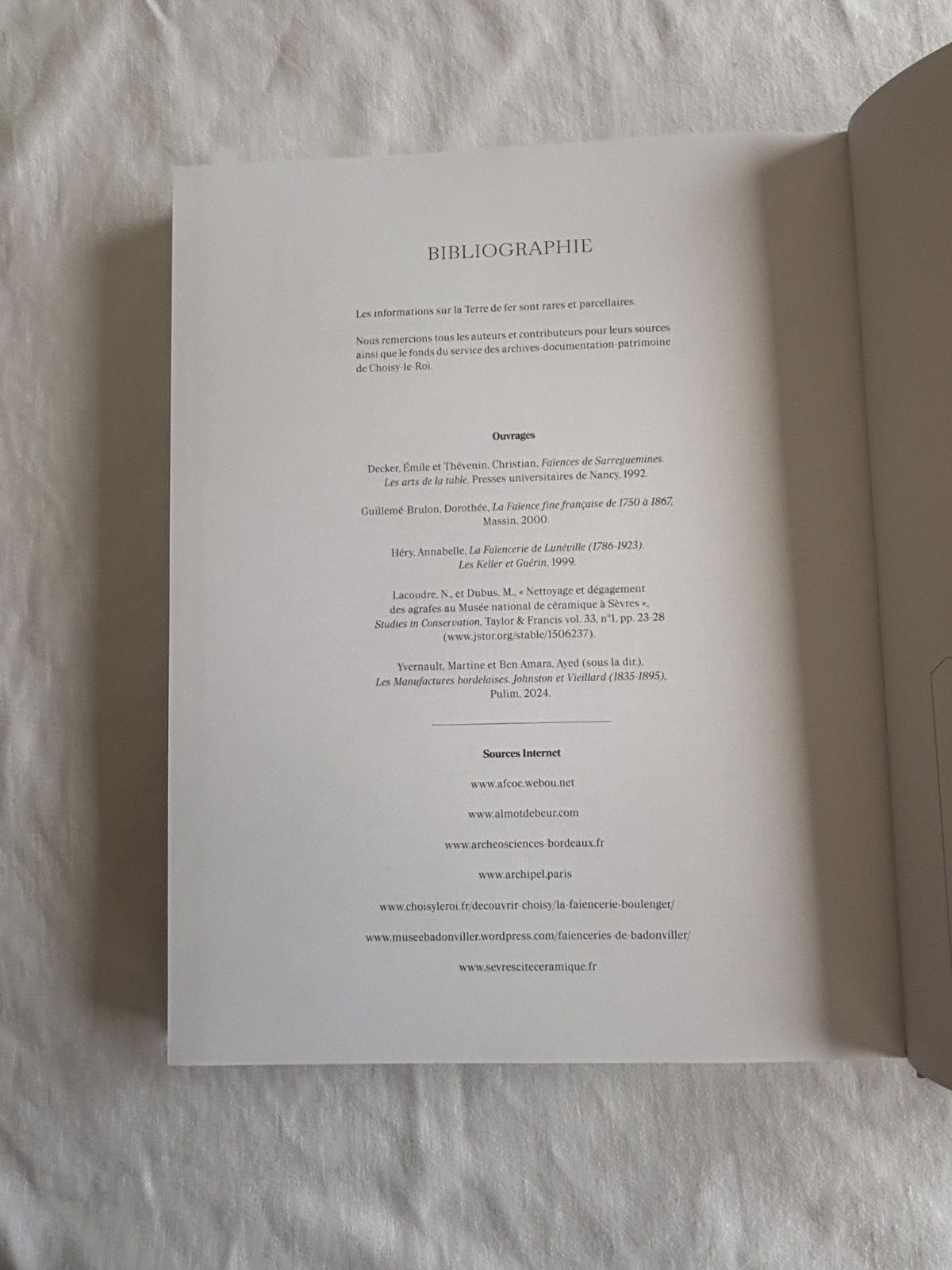 TERRE DE FER by BLANCHE PATINE トゥールドフェール 陶器コレクション