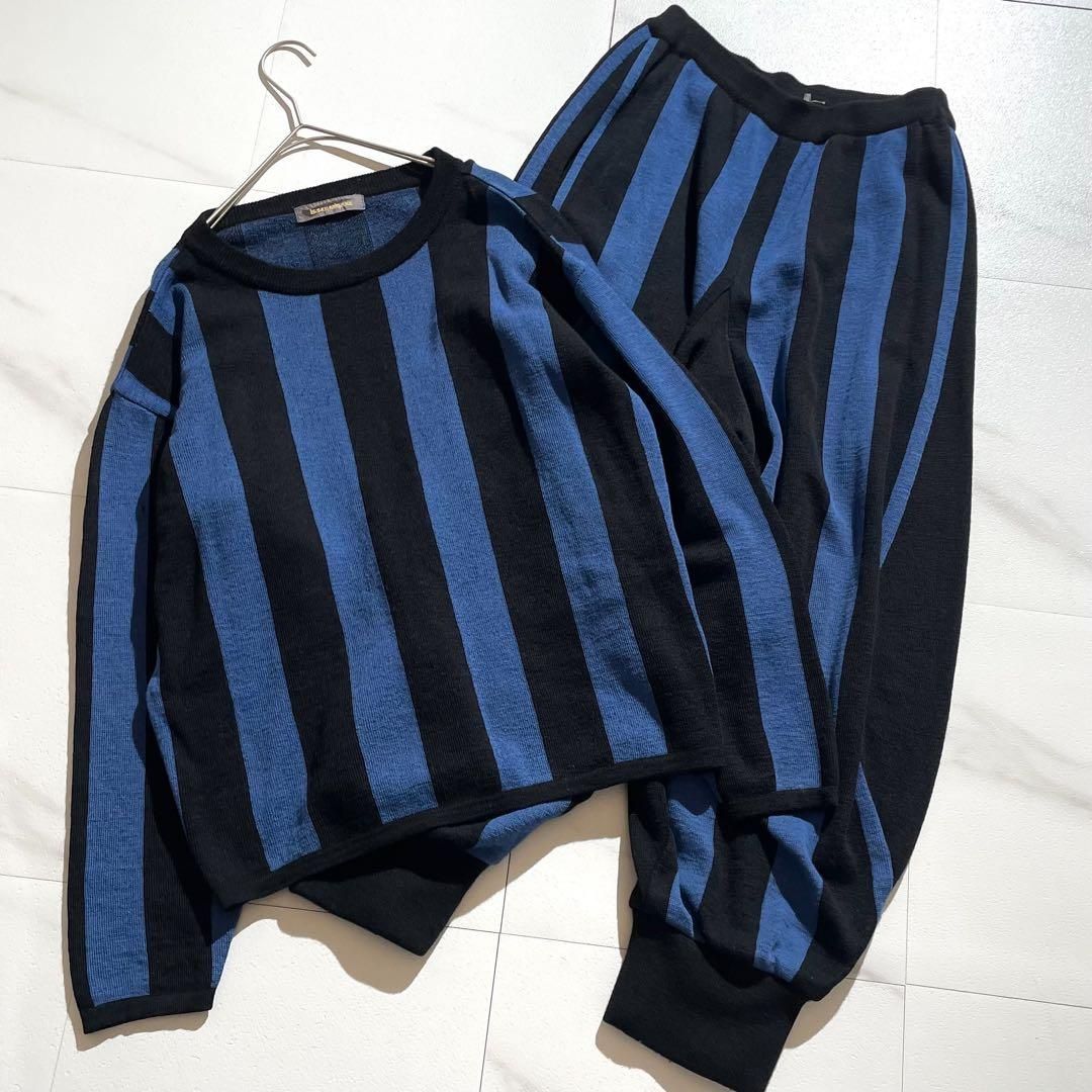 ISSEY 80s イッセイミヤケメン 筆タグ ウールギャバ スラックス