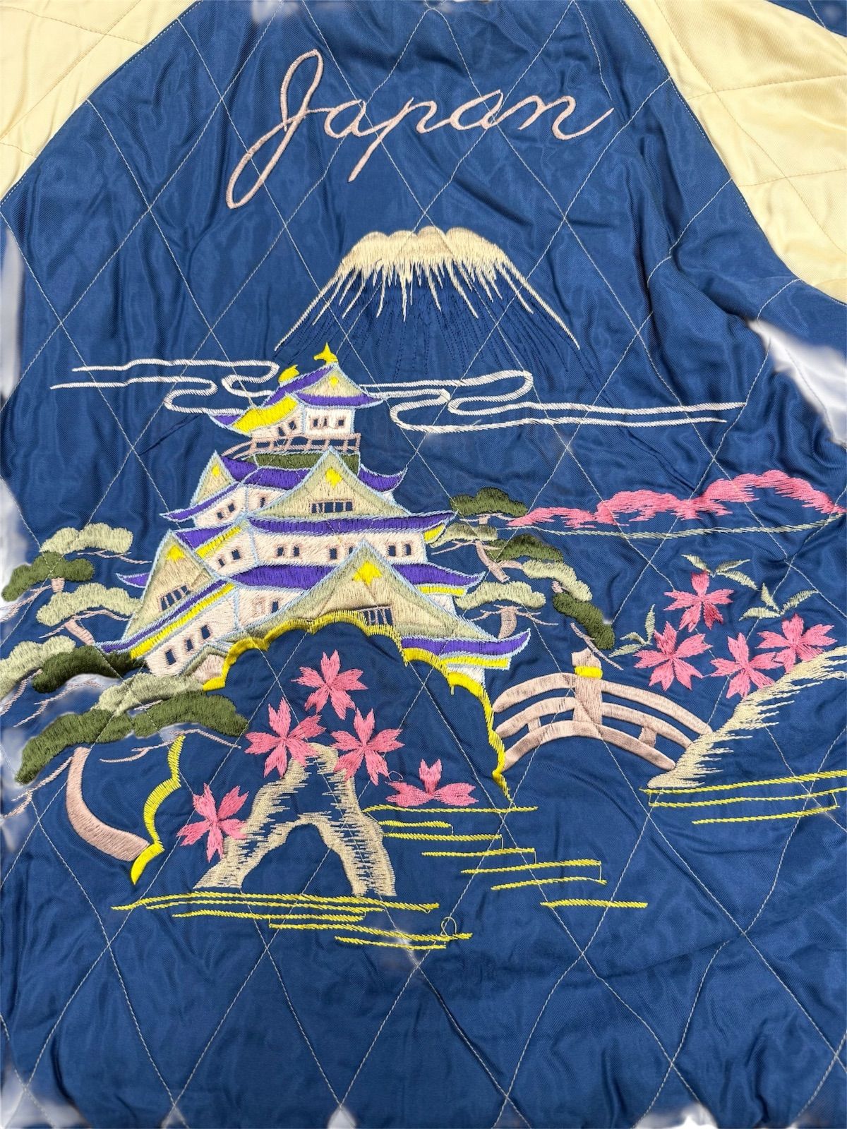 TAILOR TOYO テーラー東洋 リバーシブル スカジャン 虎顔×城 別珍 L