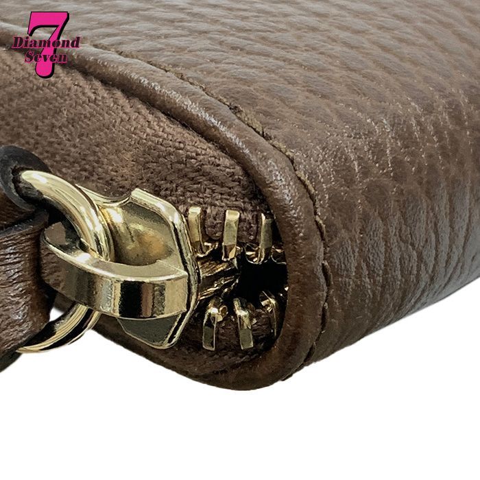 中古】】【美品】GUCCI グッチ レザーコインケース ブラウン 368877
