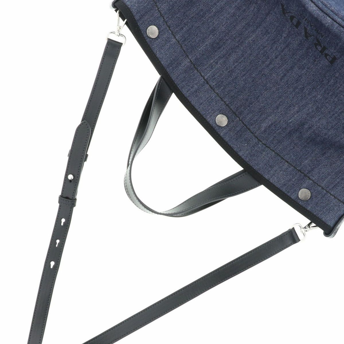 PRADA プラダ 2way トートバッグ 1BG244 レディース デニム 