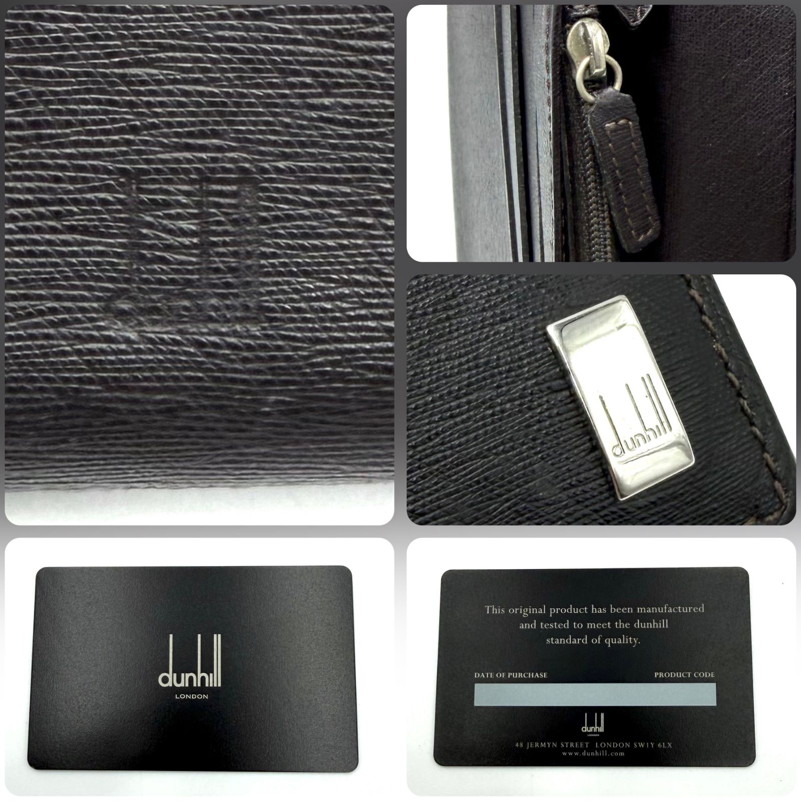 ダンヒル dunhill サイドカー 長財布 お札入れ 男女兼用 ブラック 