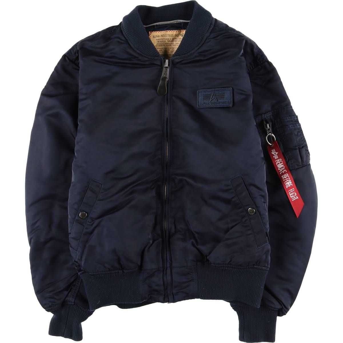 中綿 アルファ ma-1 メンズ 古着 民間品 アルファ ALPHA MA-1タイプ