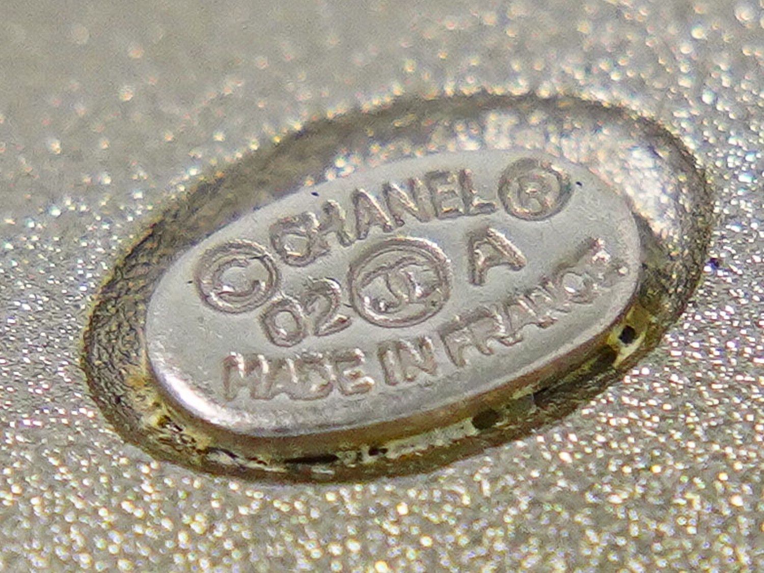 本物 シャネル CHANEL ココマーク スクエア リング 指輪 15号 メタル