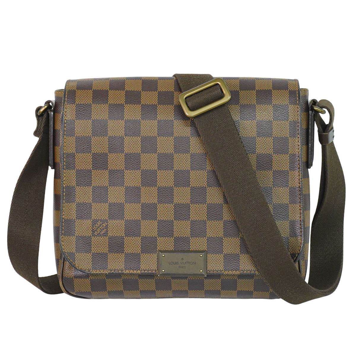 本物 ルイヴィトン LOUIS VUITTON LV ディストリクト PM ダミエ エベヌ