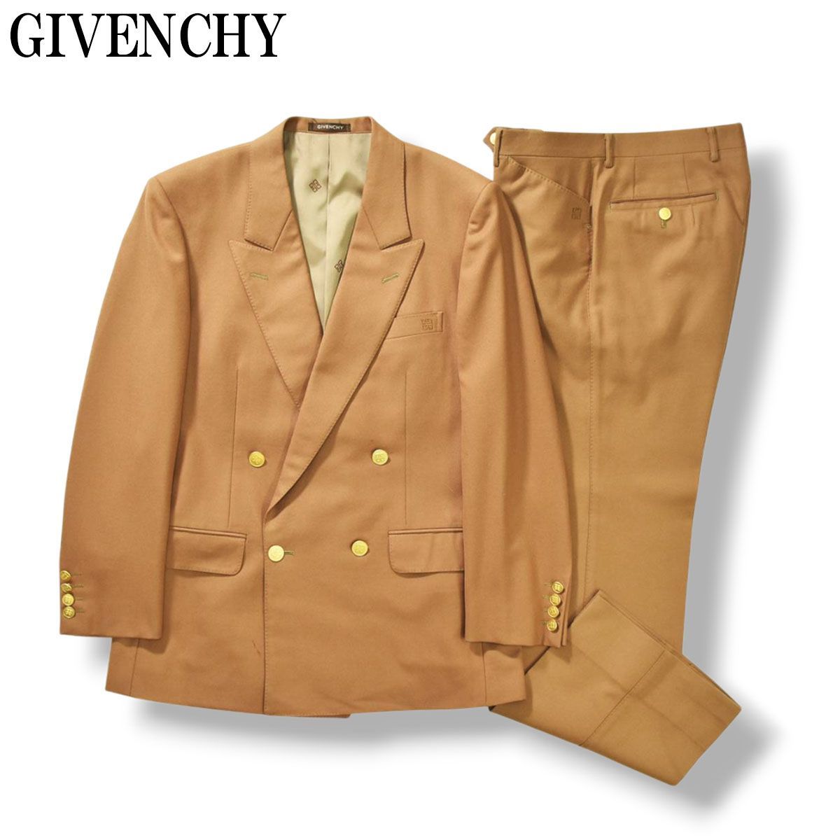 GIVENCHY ジバンシー セットアップ スーツ チェック ヴィンテージ ノー