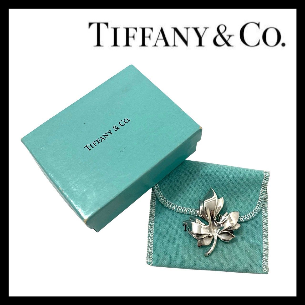 TIFFANY&Co.】メイプル リーフ 1995 ブローチ SV925 STERLING SILVER