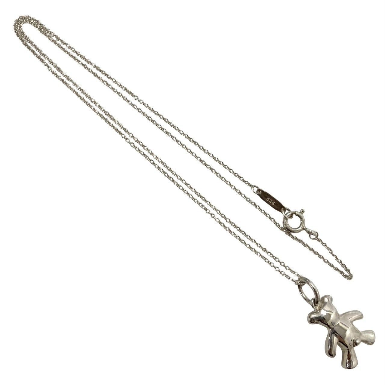 TIFFANY&Co.】テディベア ネックレス SV925 SILVER/シルバー 総重量約 