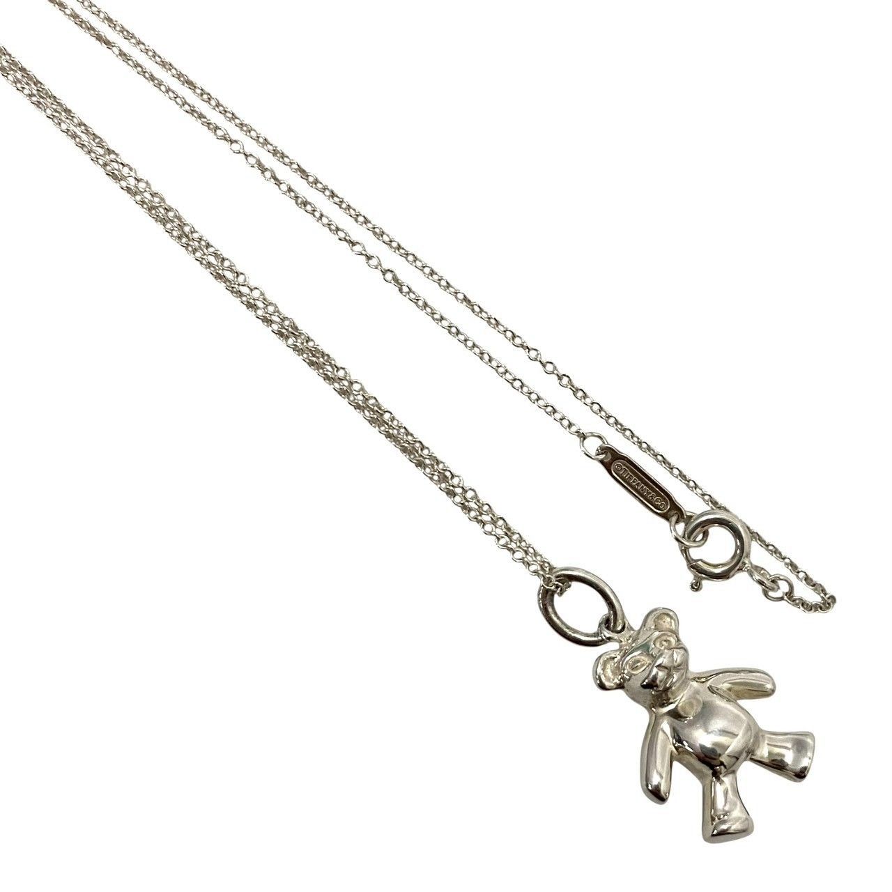 TIFFANY&Co.】テディベア ネックレス SV925 SILVER/シルバー 総重量約 