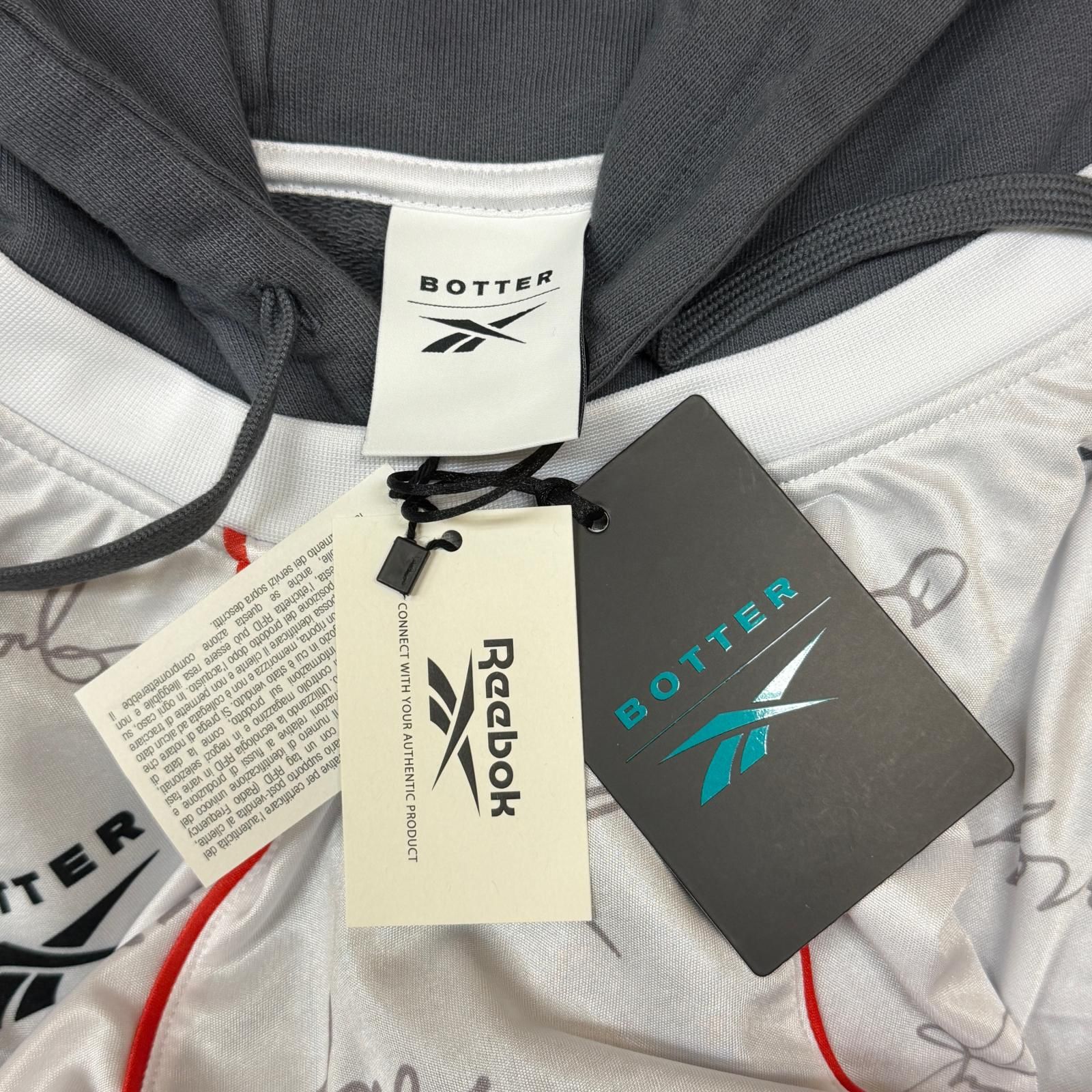 未使用 Reebok × Botter Soccer Hybrid Hoodie サッカーハイブリット 