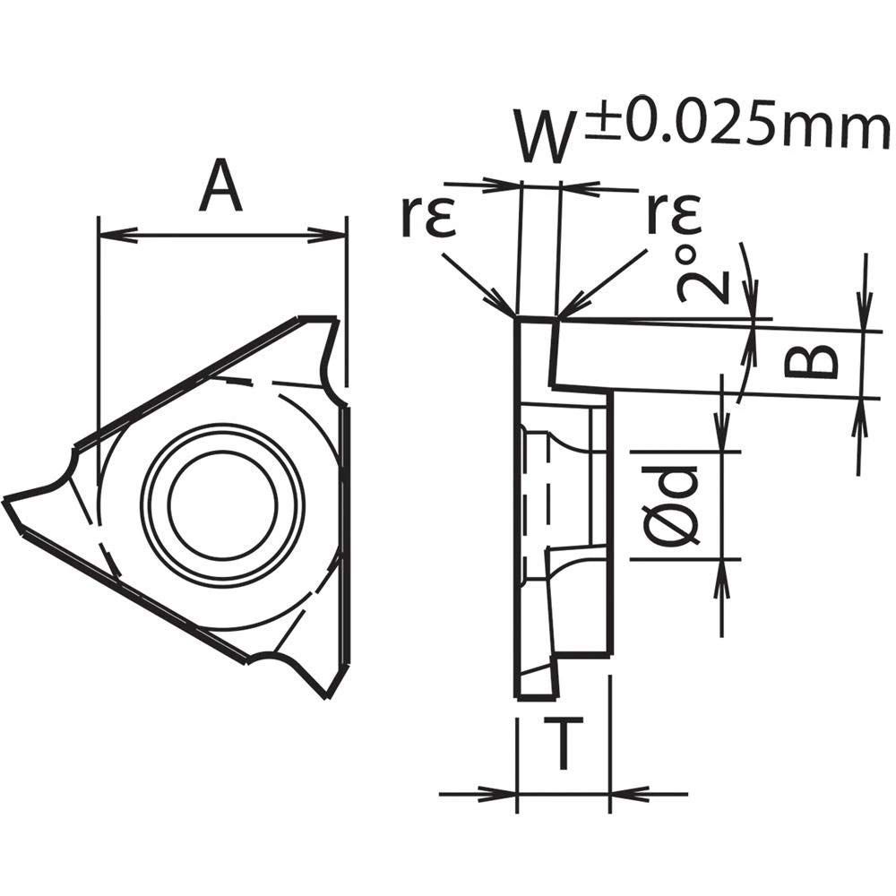 京セラ KYOCERA 溝入れ用チップ サーメット -005 TN 90 入り
