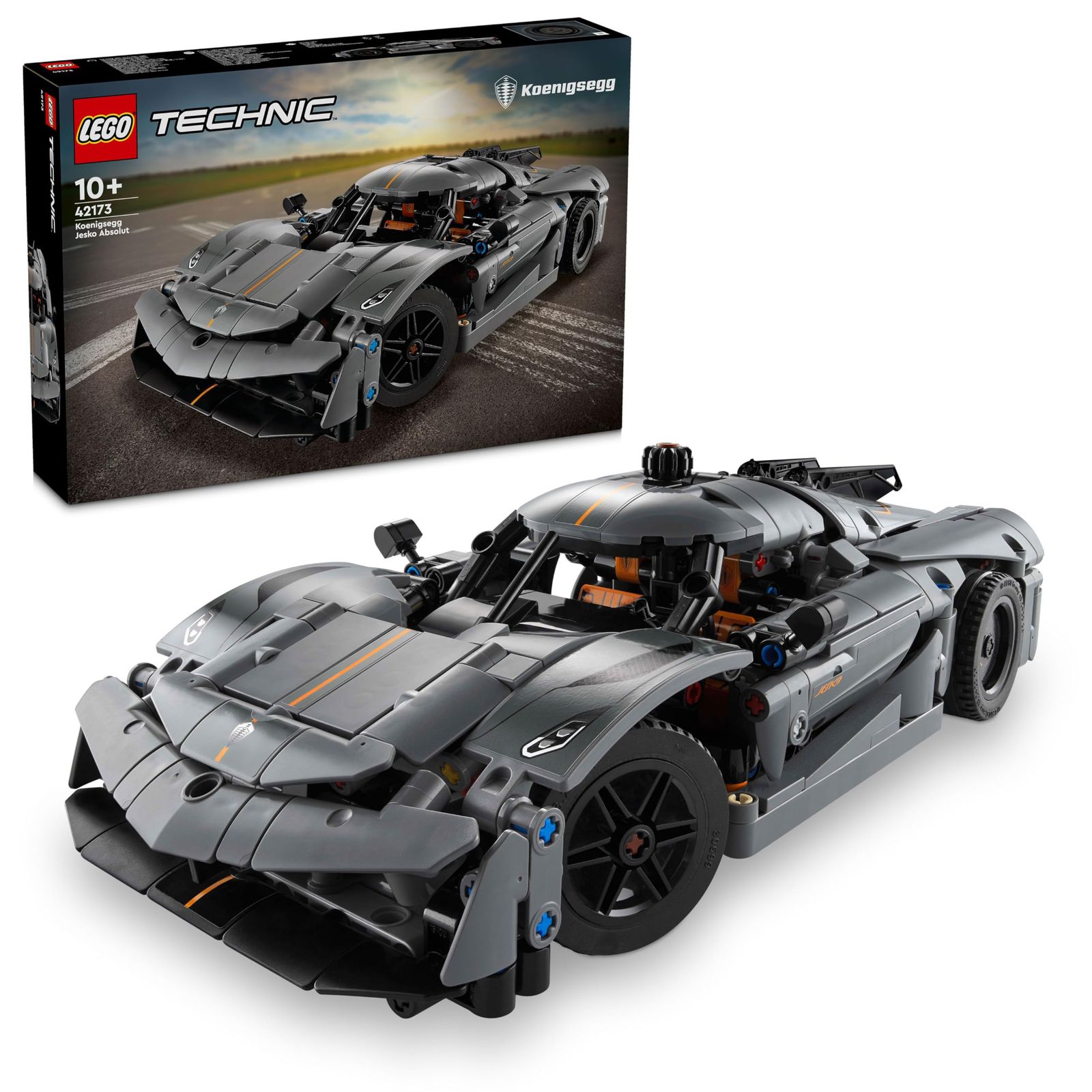 レゴ LEGO テクニック Koenigsegg Jesko Absolut ハイパーカー グレー おもちゃ 玩具 プレゼント ブロック 男の子 女の子 子供 10歳 11歳 12歳 小学生 乗り物 車 ミニカー 42173