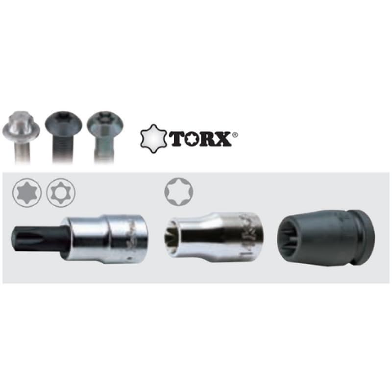 コーケン 3|8 9.5 mm SQ. トルクスディープソケットレールセット 9ヶ組 RS 3325|9