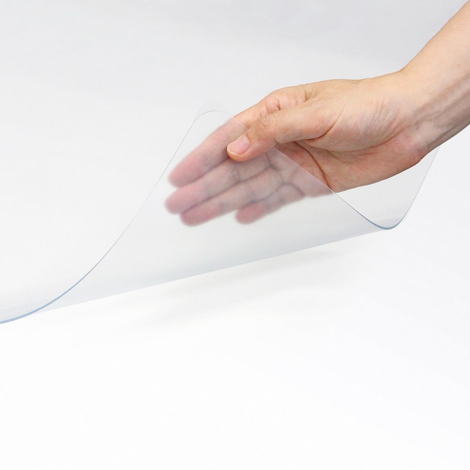 プラス デスクマット フッ素ラミネート マウス対応 ホワイトボード 光沢 汚れにくい お手入れ簡単 インクが移りにくい 1 2㎜厚 薄手 990 690 mm 透明 DM 107 FRS 41 165