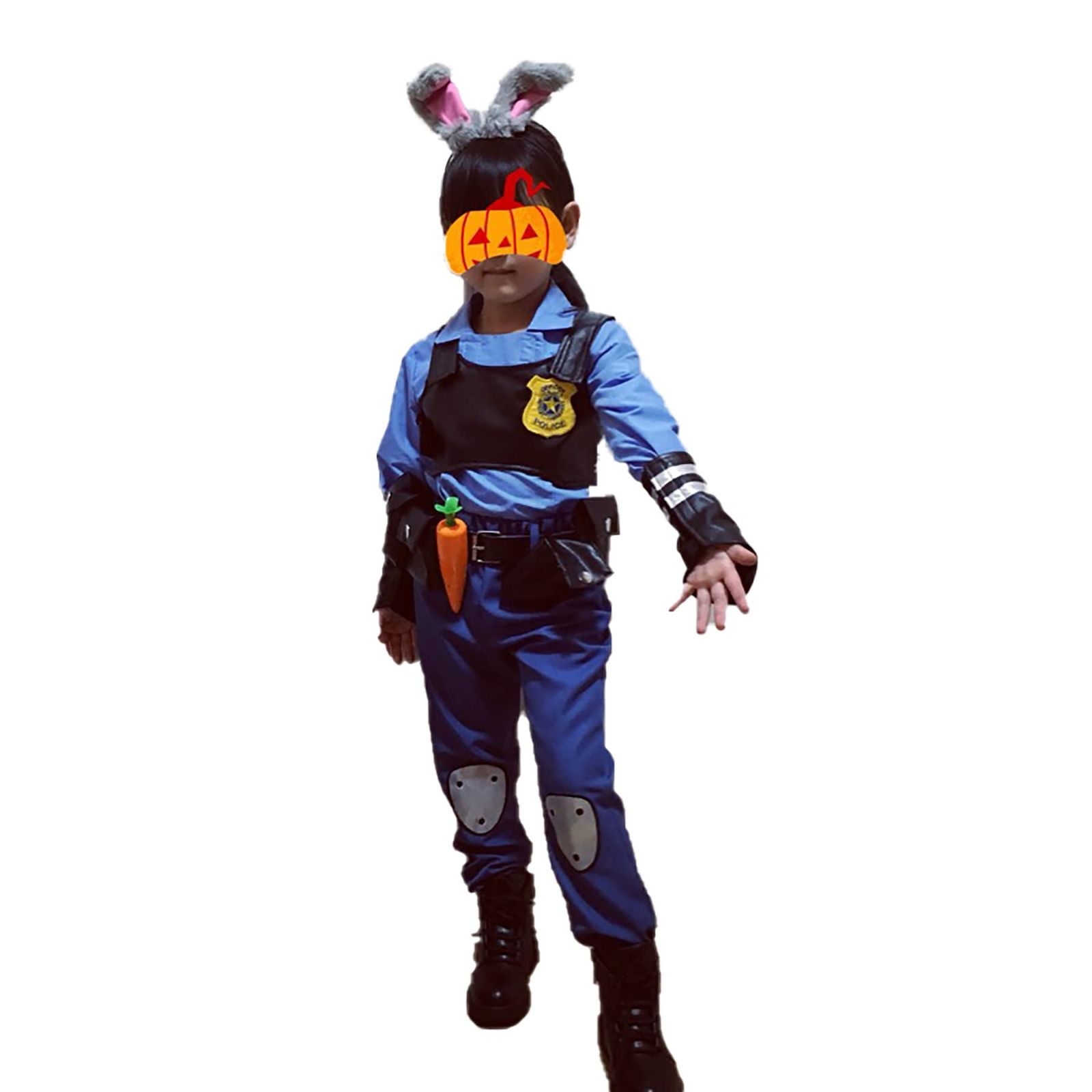 mvivm ジュディ ホップス Judy Hopps 子供用 コスプレ用衣装 耳＋しっぽ キッズ kids コスチューム 変身 仮装 変装 Cosplay 忘年会 舞台衣装 こどもの日