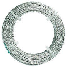 TRUSCO トラスコ ステンレスワイヤロープ ナイロン被覆 Φ2.0 2.5 mmX 20