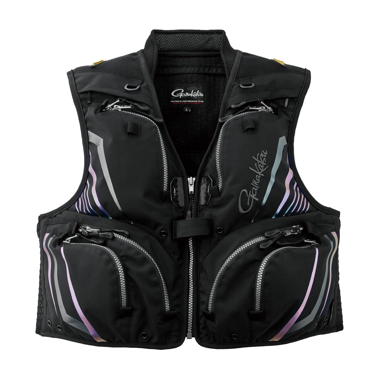 がまかつ Gamakatsu ハーフメッシュベスト GM 2331 M ブラック 3 L