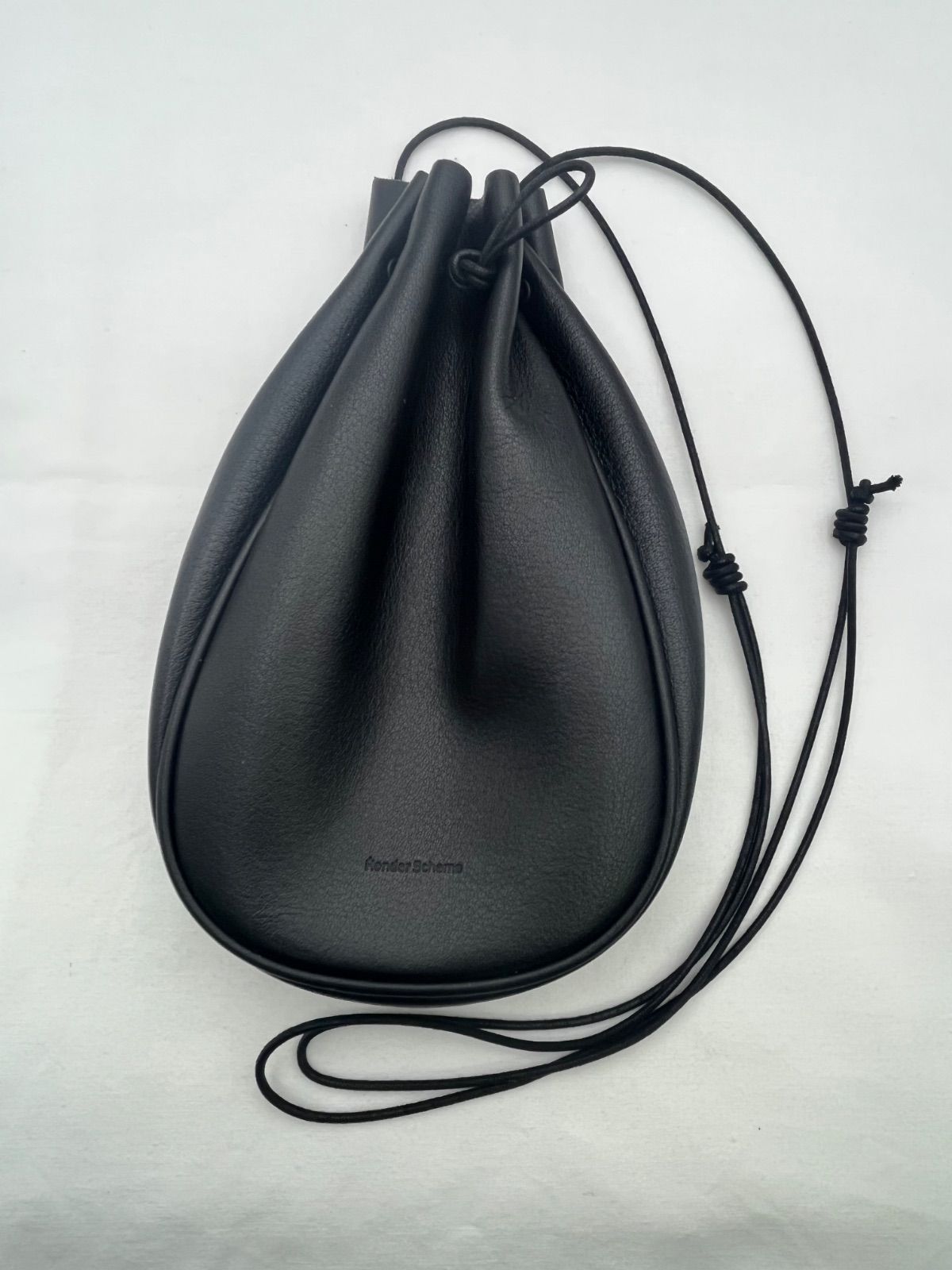 ▽Hender Scheme エンダースキーマ 巾着ショルダーバッグ ブラック