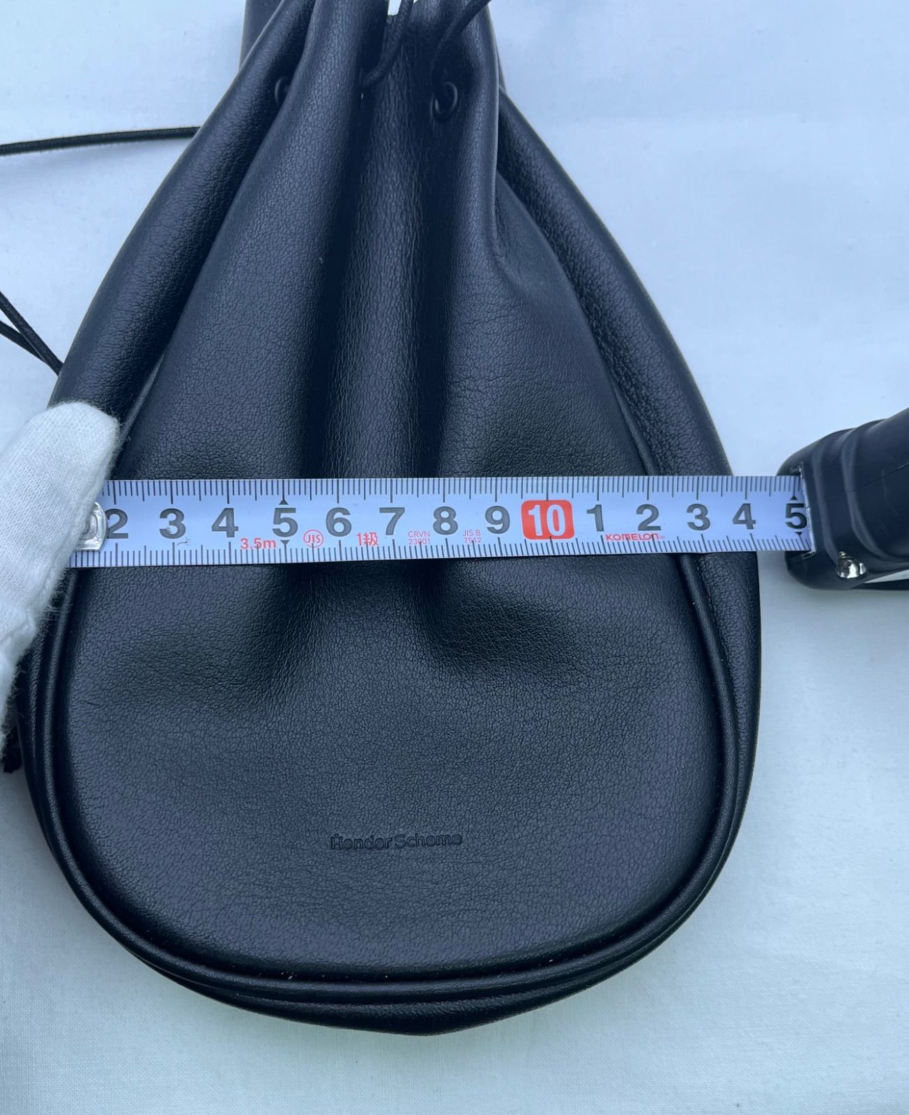 ▽Hender Scheme エンダースキーマ 巾着ショルダーバッグ ブラック