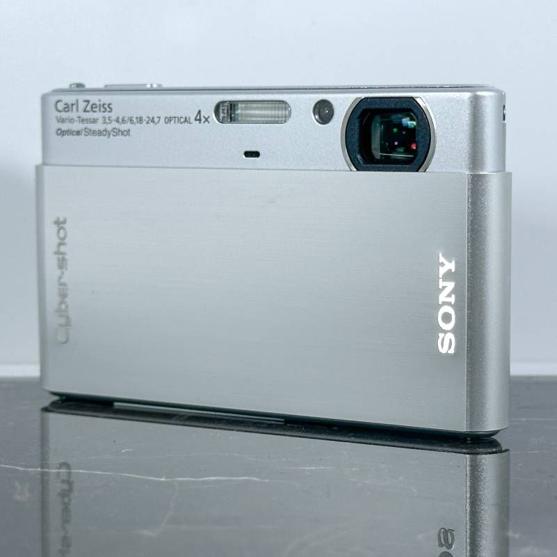 SONY Cyber-shot DSC-T77 シルバー コンパクトデジタルカメラ 1010万