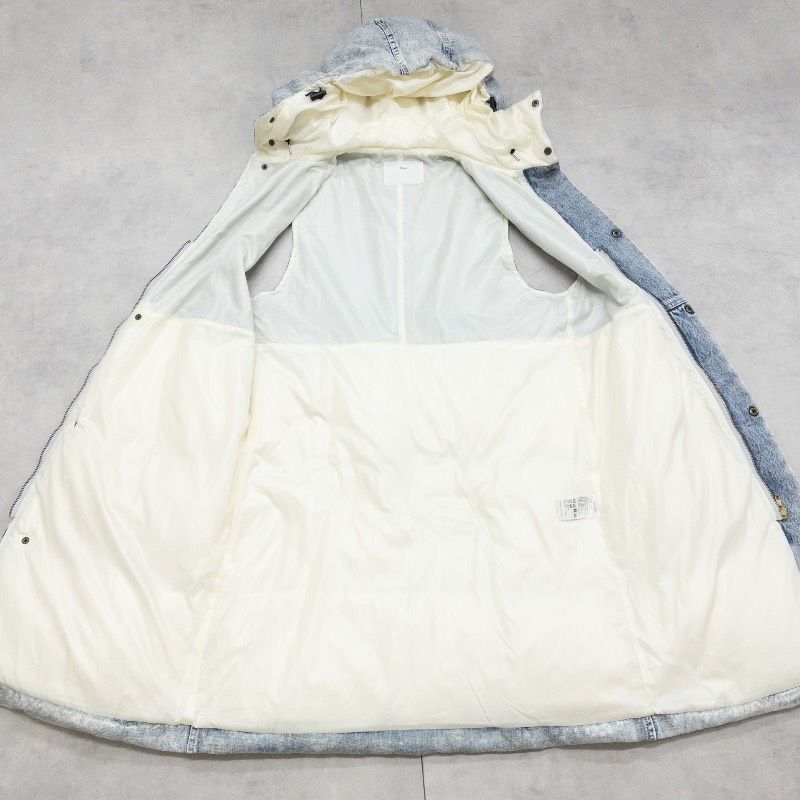 TOGA PULLA トーガプルラ ロングダウンコート ロングベスト ノーカラー 