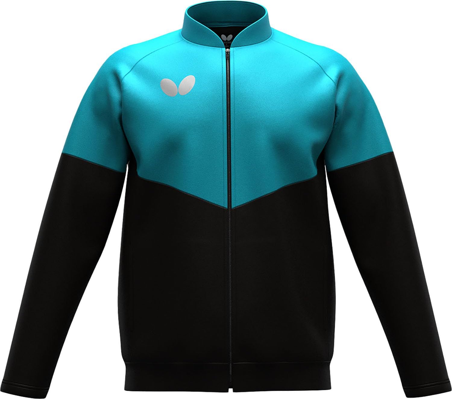 バタフライ Butterfly 卓球 ウェア ウィルバー ＴＲジャケット 123 ターコイズブルー S 47250