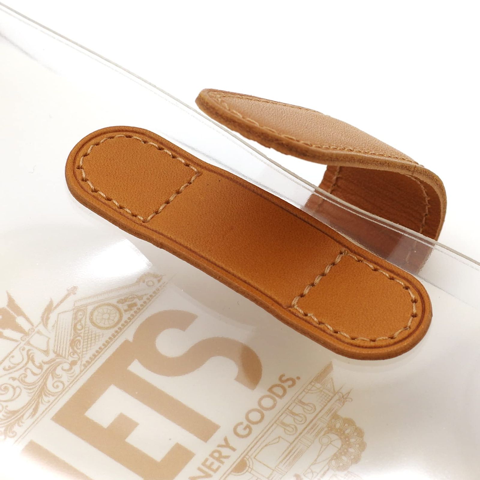 LETS STATIONERY GOODS クリア システム手帳 バイブル レッド