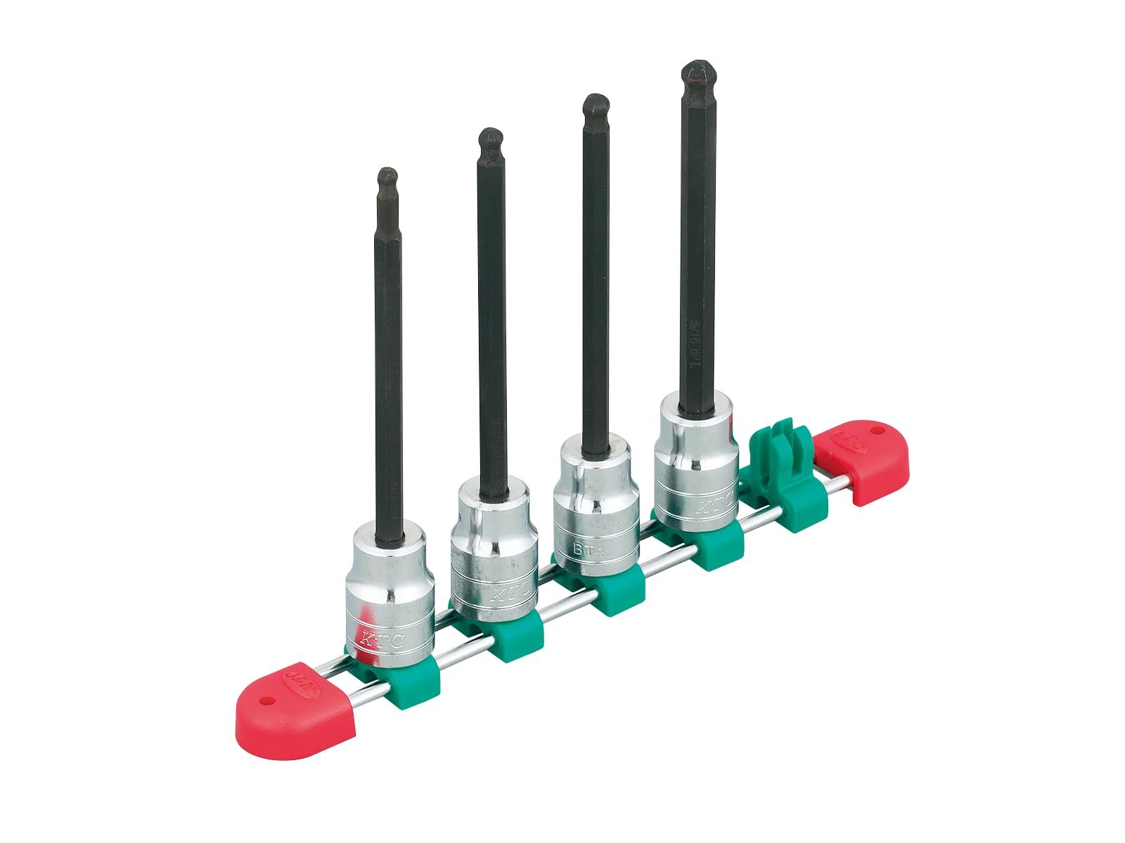 京都機械工具 KTC 12.7 mm 1|2インチ ロングボールポイント ヘキサゴン ビットソケット セット 組