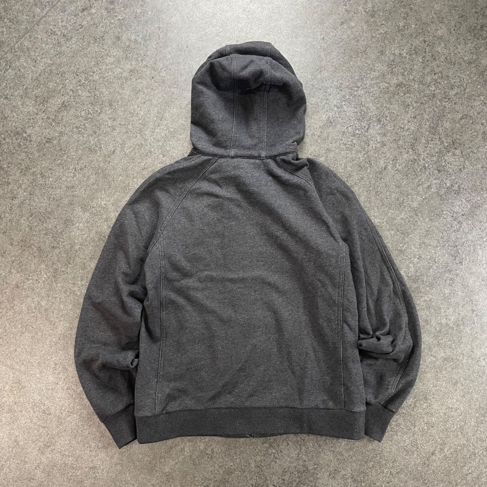 【美品】バーバリーブラックレーベル　ラビットファー　パーカー　グレー BURBERRY BLACK LABEL バーバリーブラックレーベル ファー付き
