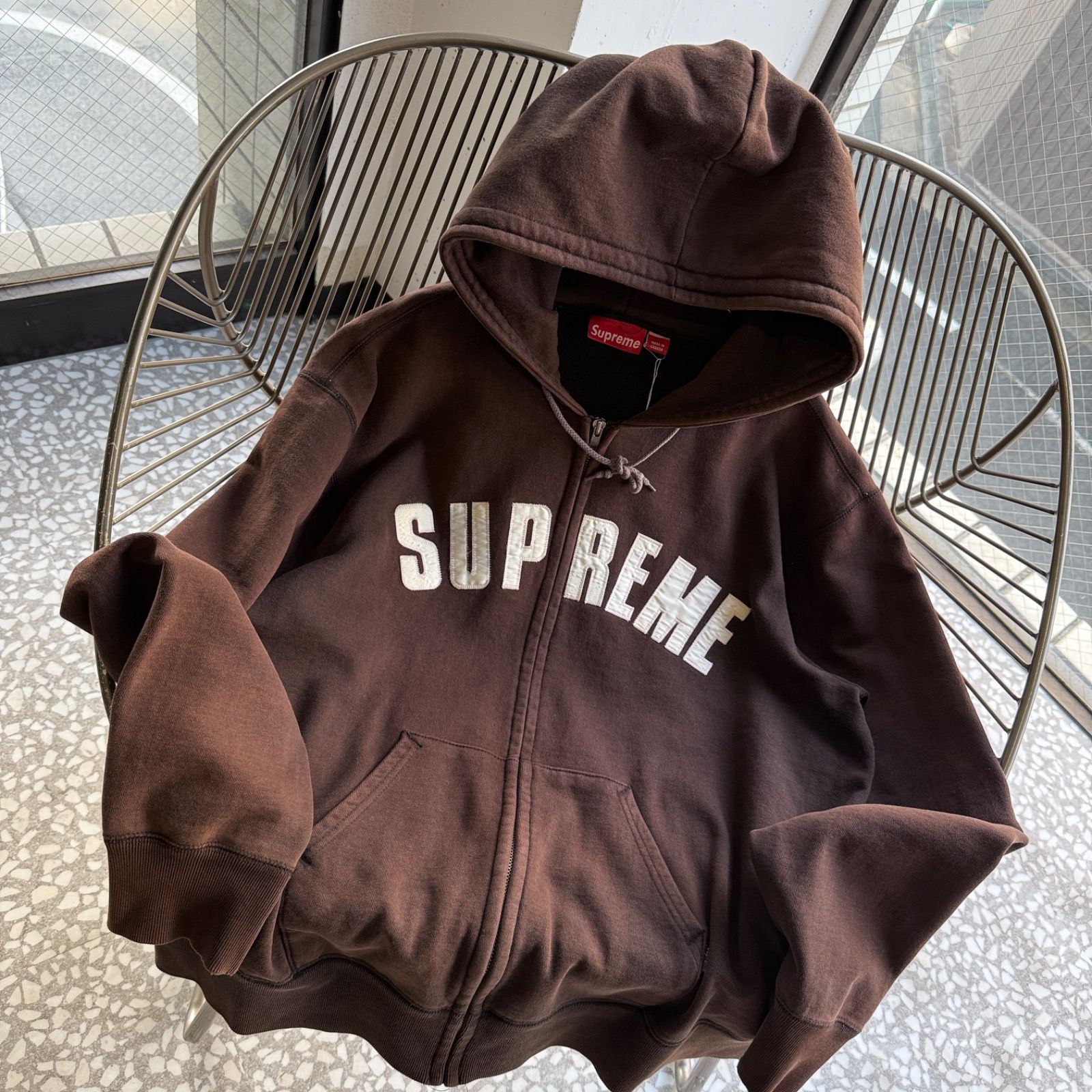 Supreme / 00's- zip hoodie オールドシュプリーム 肉厚 ジップ