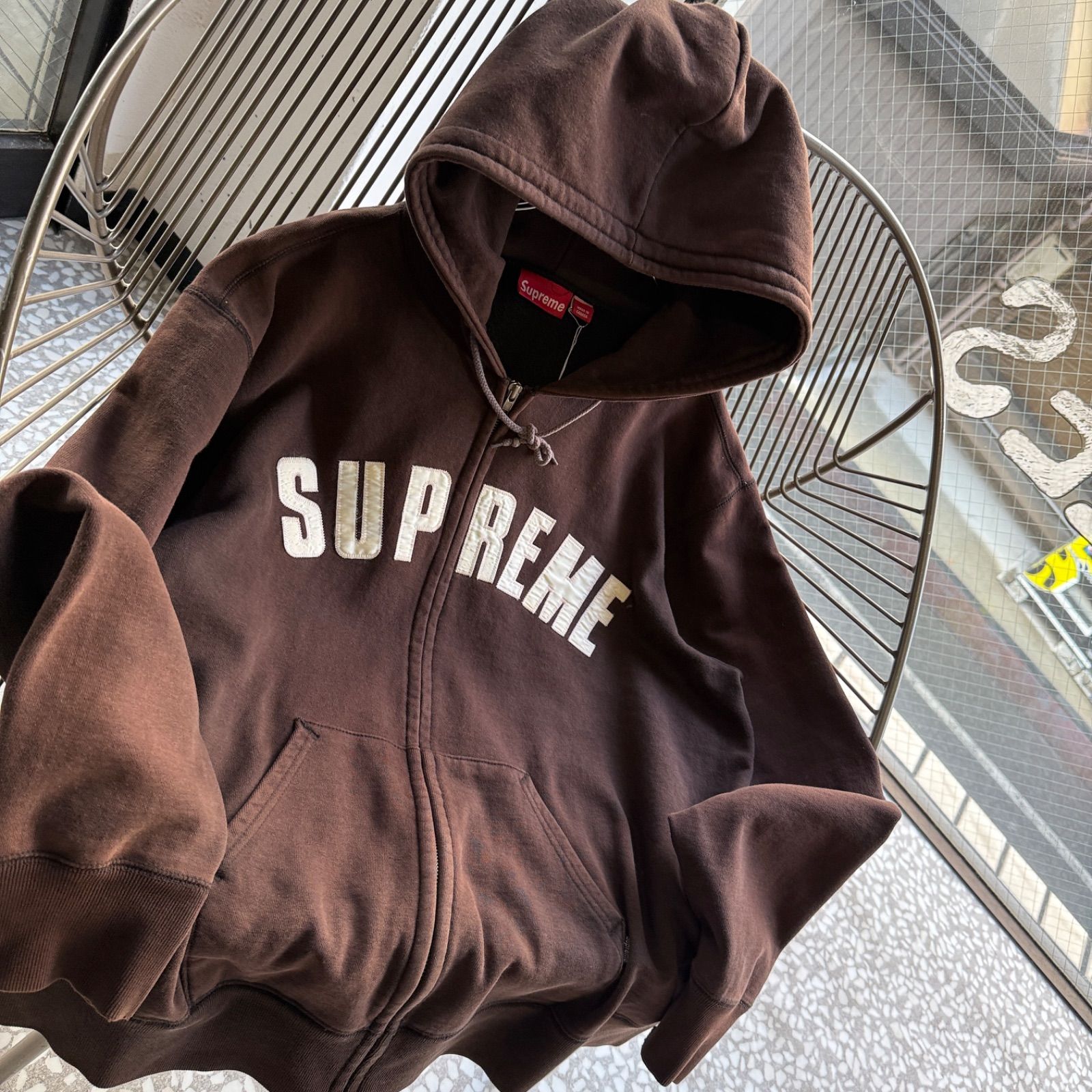 Supreme / 00's- zip hoodie オールドシュプリーム 肉厚 ジップ