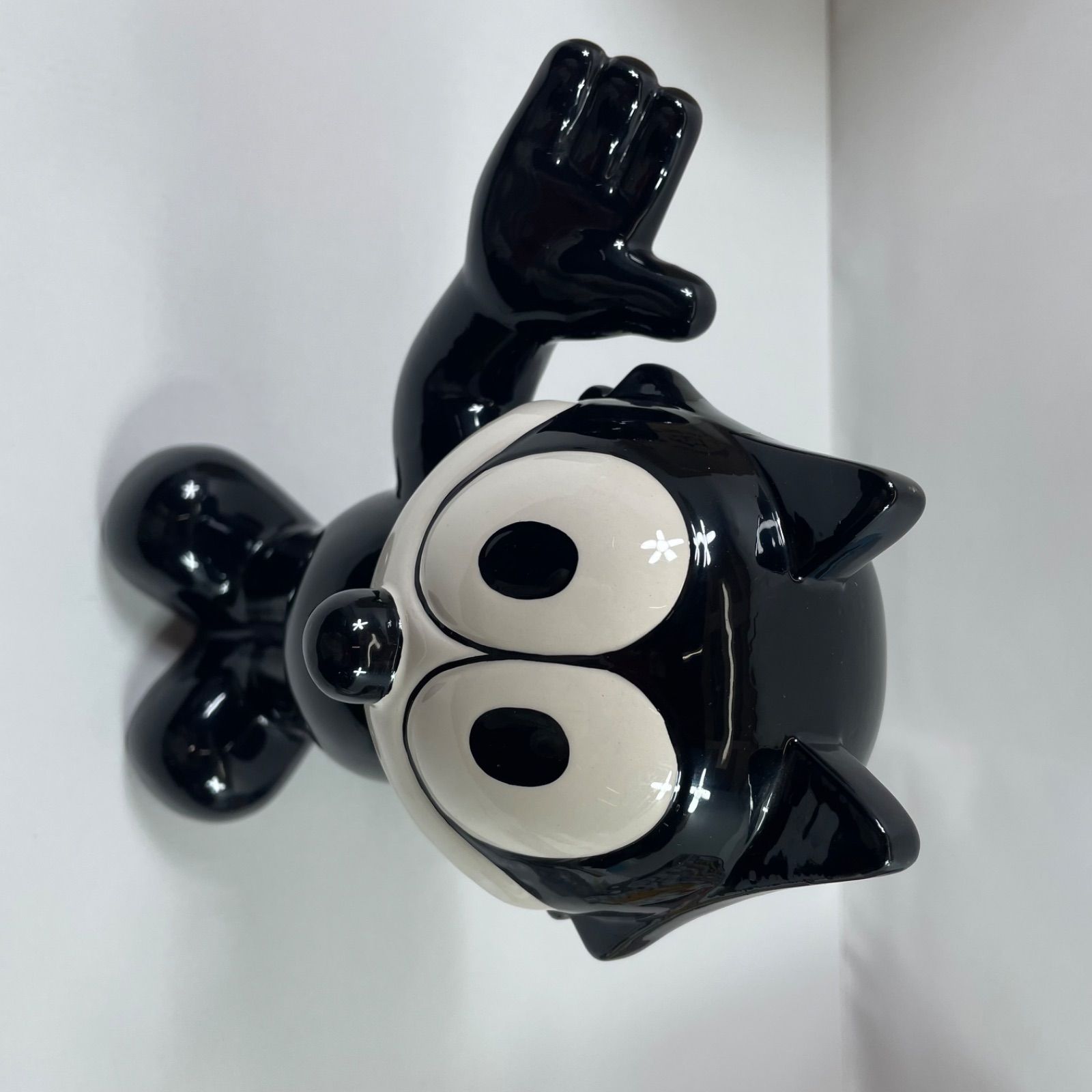 A2625・フィリックス ザ キャット 貯金箱 felix the cat 2008 陶器 ※箱