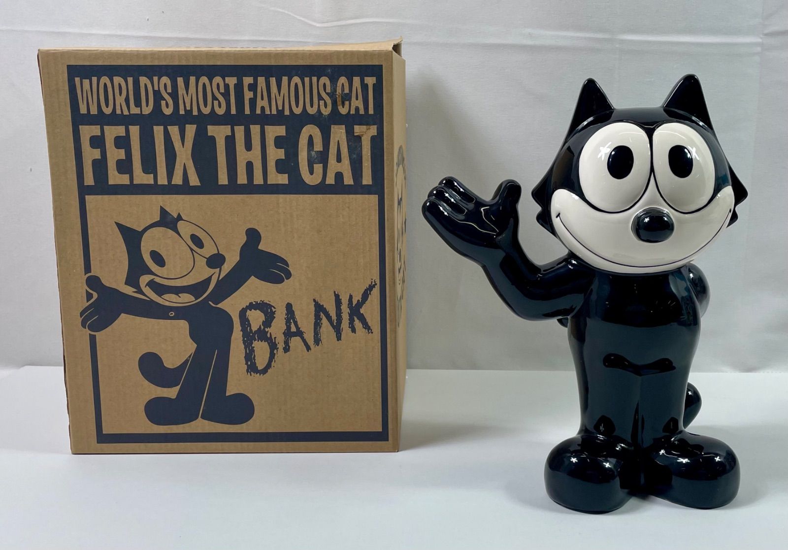 【匿名発送】フィリックスザキャット　VinylCollectibledoll A2625・フィリックス ザ キャット 貯金箱 felix the cat 2008 陶器 ※箱