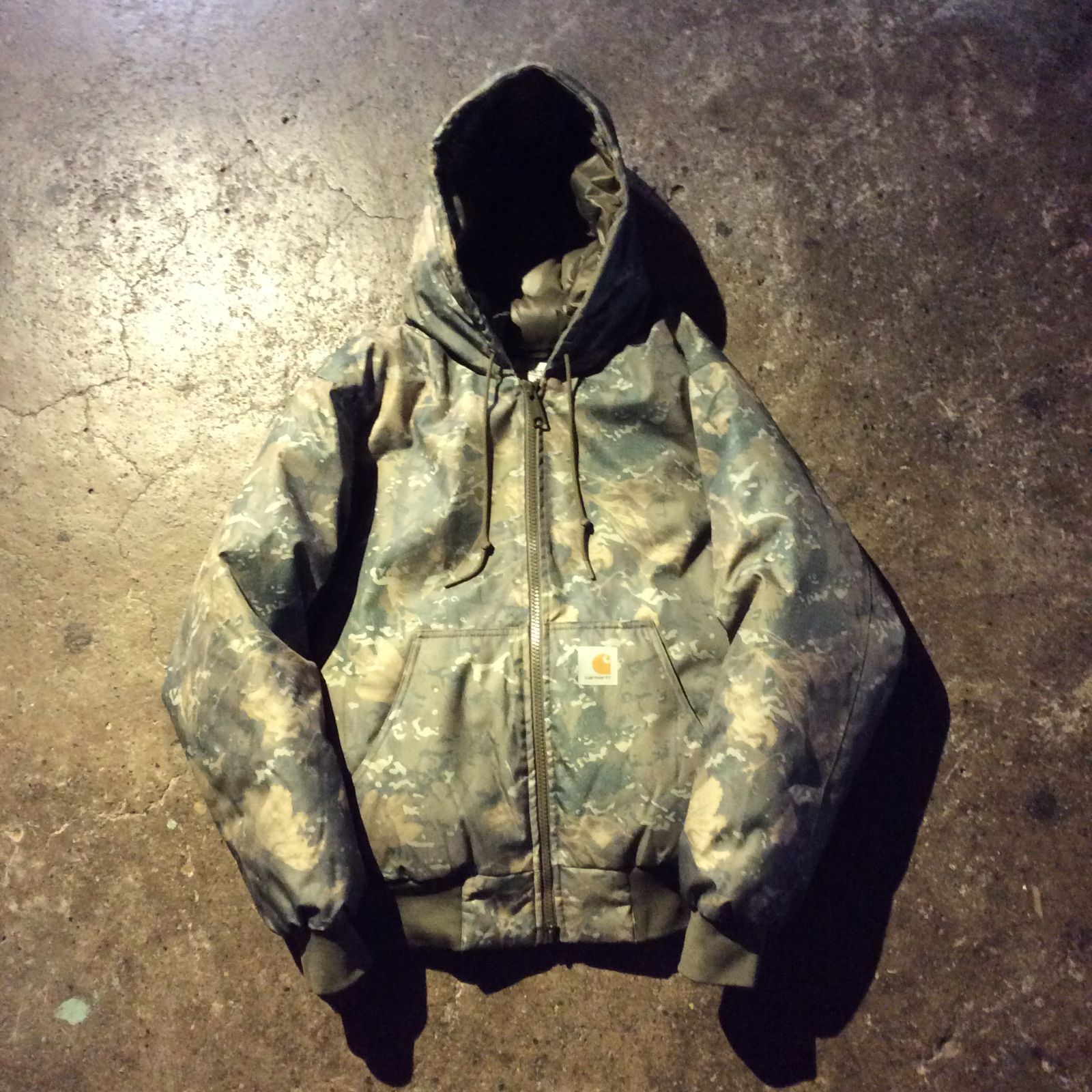 carhartt WIP OG Active Cold Jacket 中綿 撥水加工 カモ柄 S 