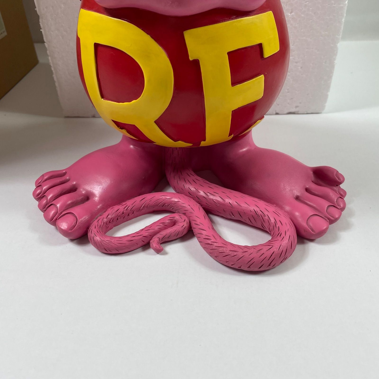 A2627・ラットフィンク ビッグスタチュー ピンク レア品 約30㎝ ※箱