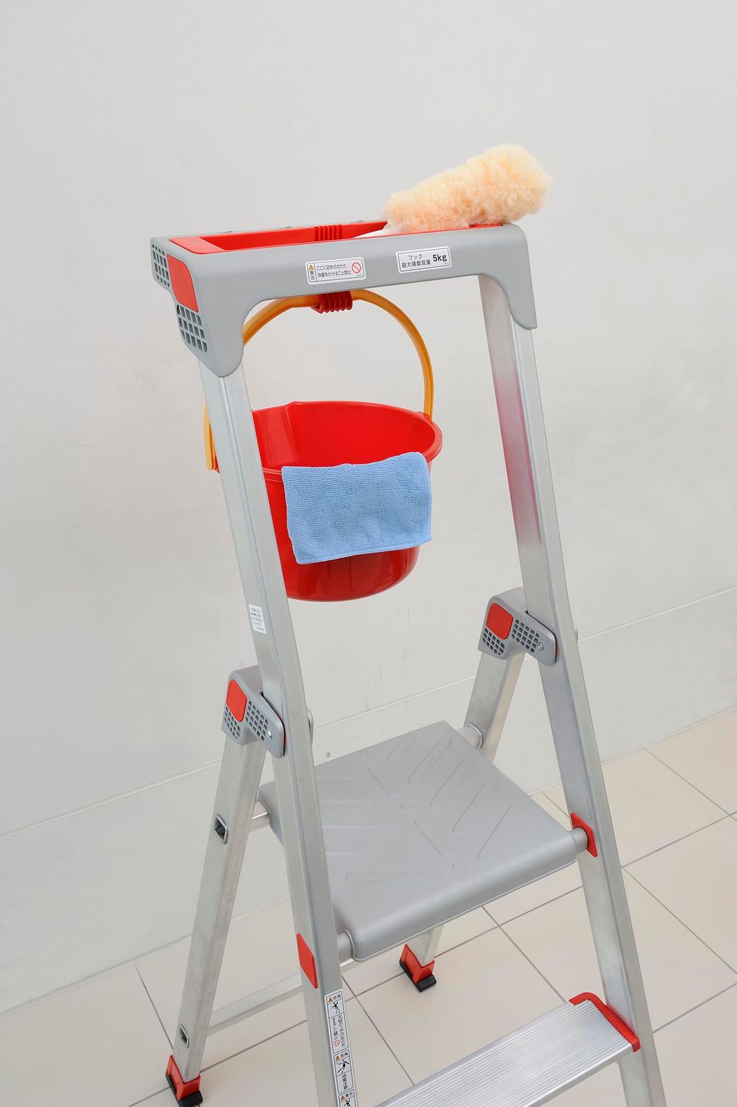  ピカ PiCa ピカコーポレイション 踏み台 上わく付き踏台 CF-4 4段 4尺 90 cm 上部フック付き 作業用 安全設計 アルミ製 軽量 業務用 家庭用 脚立 踏み台 脚立 はしご 足場