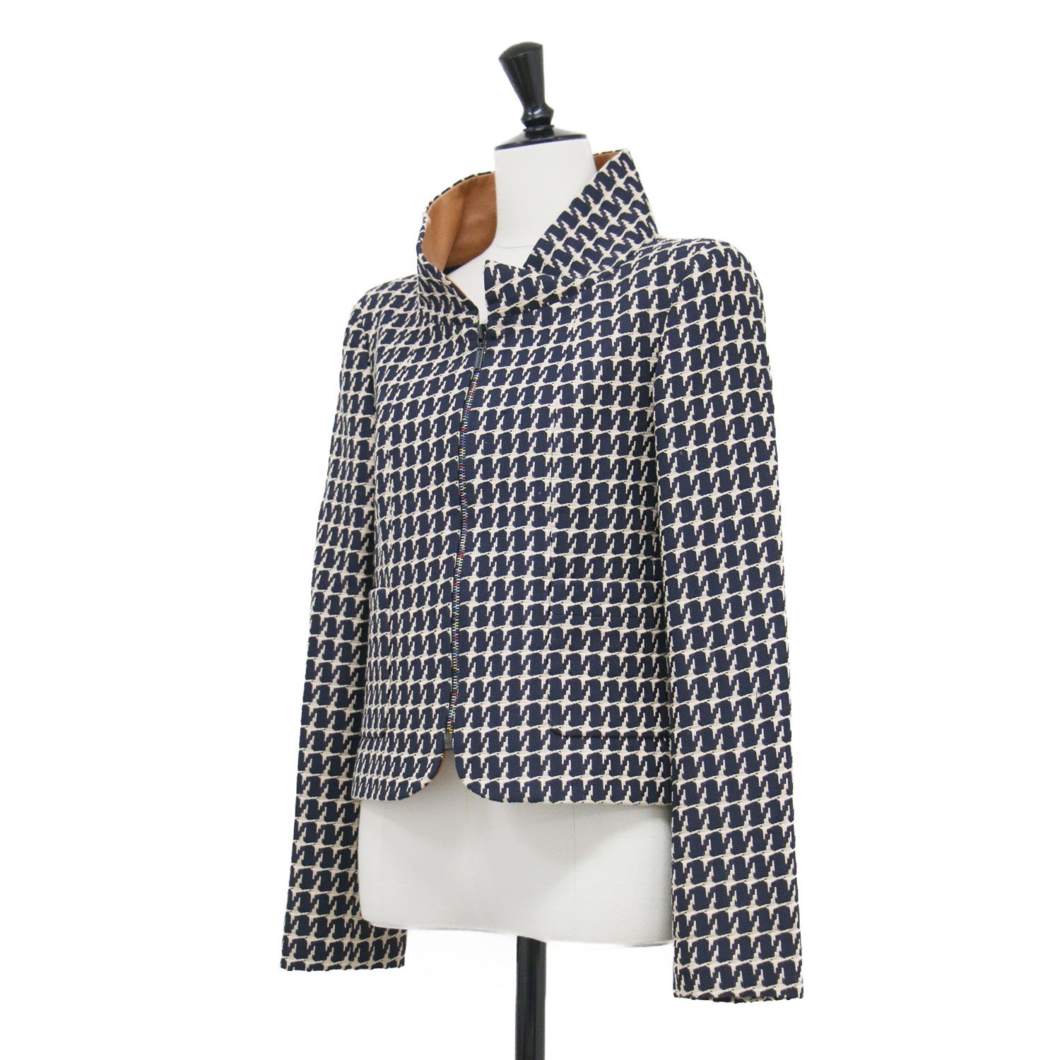 CHANEL シャネル ジャケット ネイビー 紺 サイズ:38(M) | ジャガード