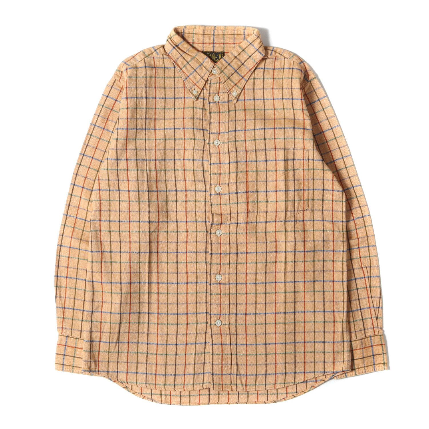 Cushman クッシュマン シャツ オレンジ マルチ サイズ:M相当