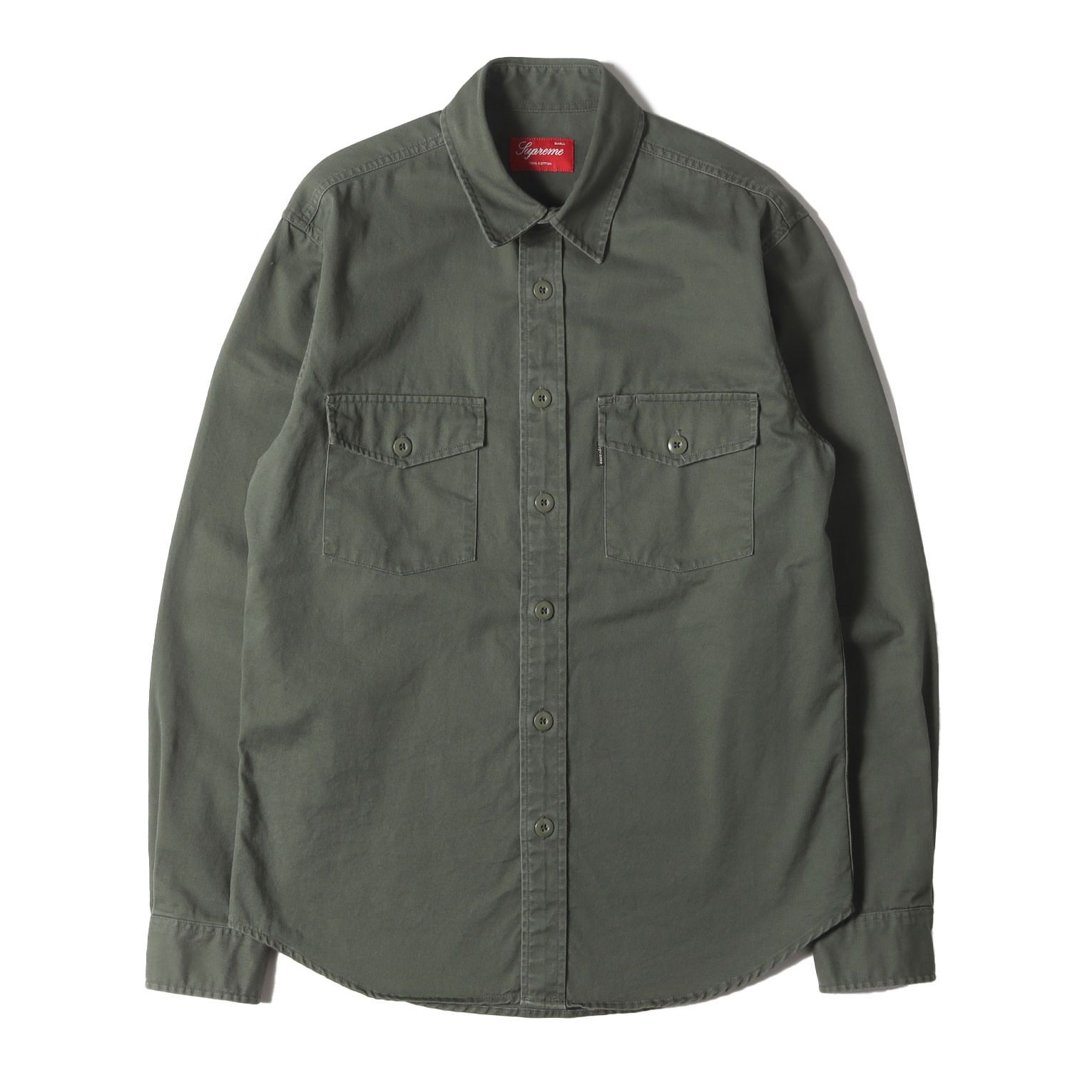 Supreme シュプリーム シャツ オリーブ サイズ:S | コットンツイル 