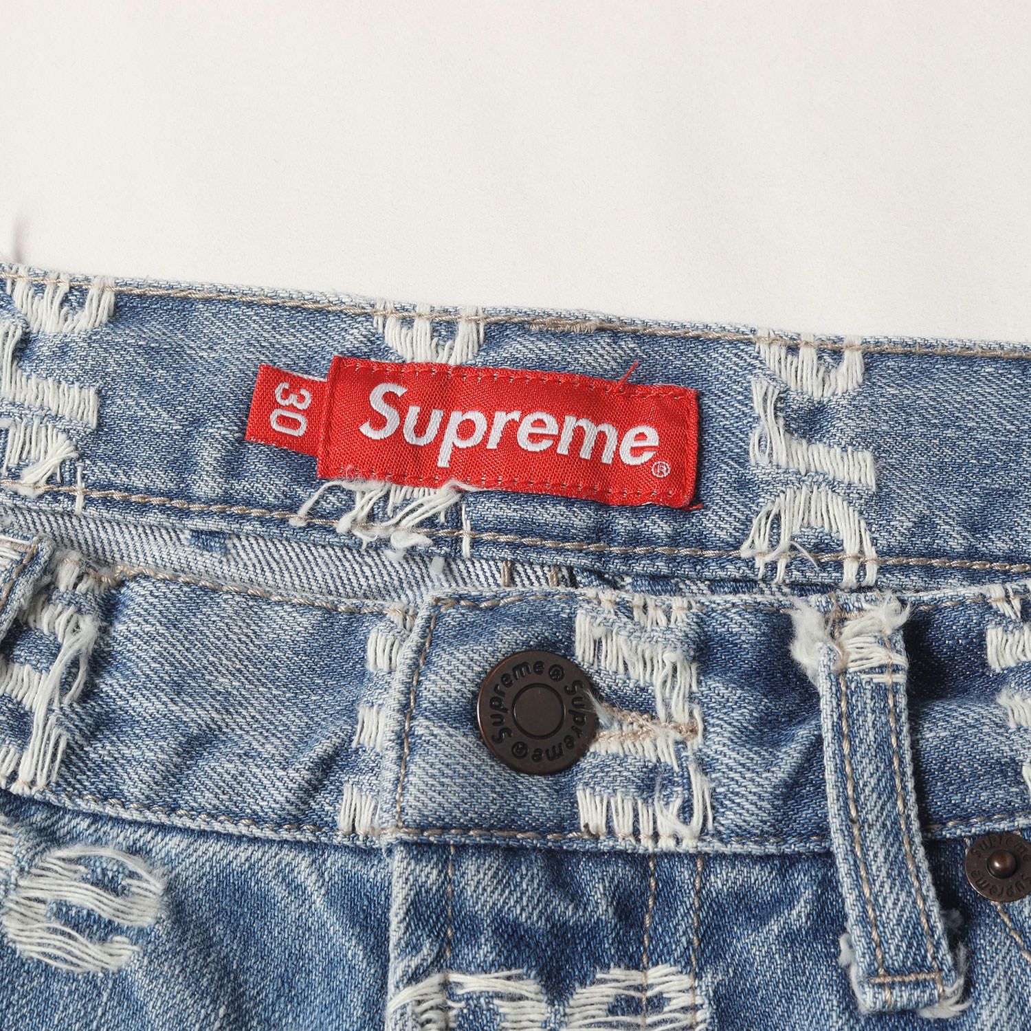 Supreme シュプリーム パンツ ブルー サイズ:30 | 21SS フライドロゴ柄 