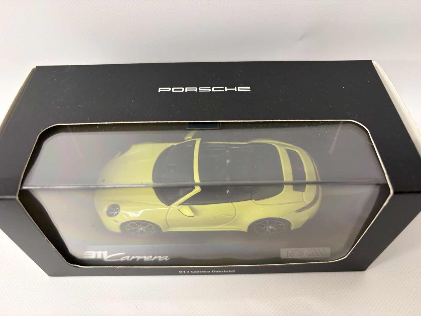PORSCHE 911 992 2 CARRERA カブリオレ オープン 2025 カルタヘナイエロー| 1|43 2000台 ミニカー