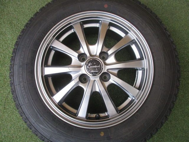 中古】 送料込み ユーロテック 155/80R14 スタッドレスタイヤ4本SET 
