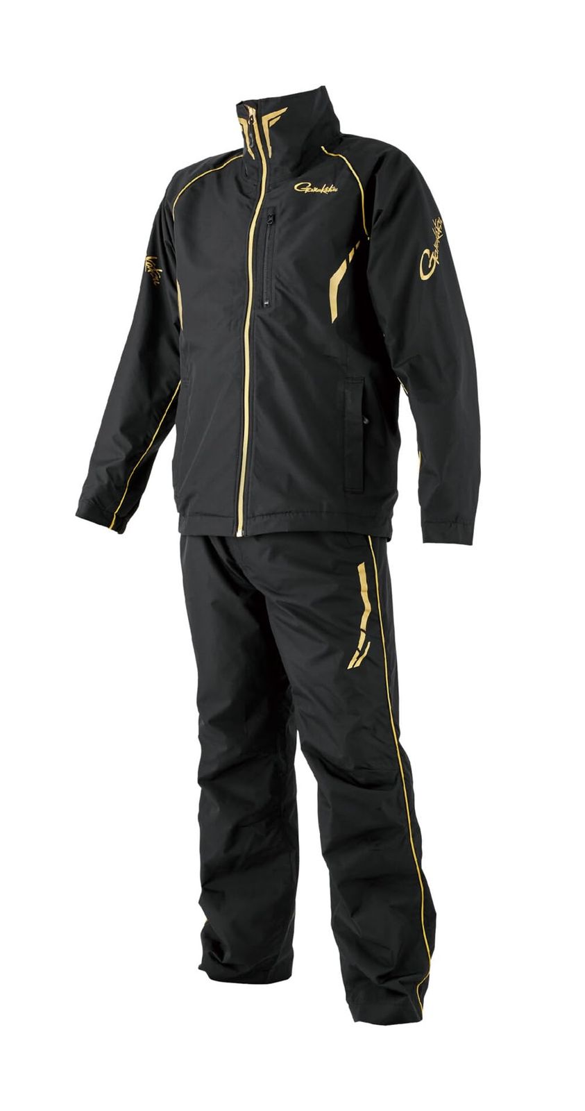 がまかつ Gamakatsu ウィンドブレーカースーツ ブラック ゴールド Mサイズ GM 3791