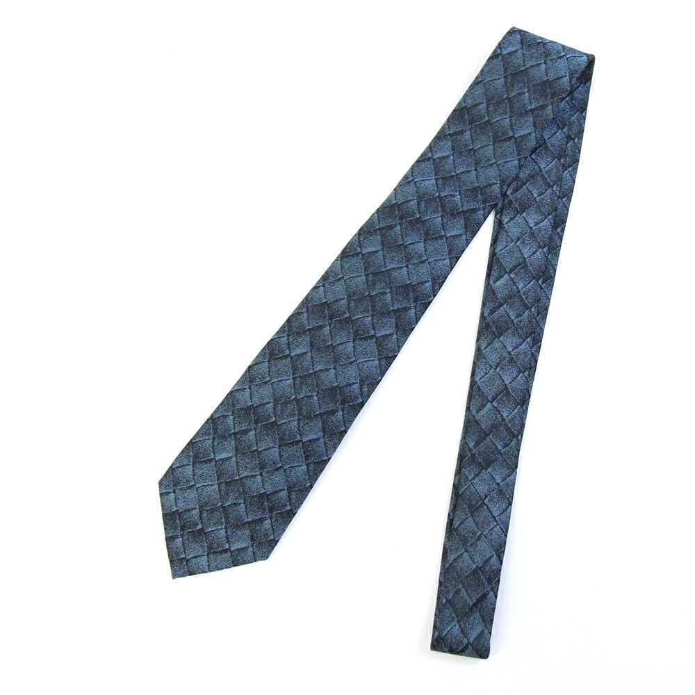 ボッテガヴェネタ ネクタイ イントレチャート ブルー系 - メルカリ