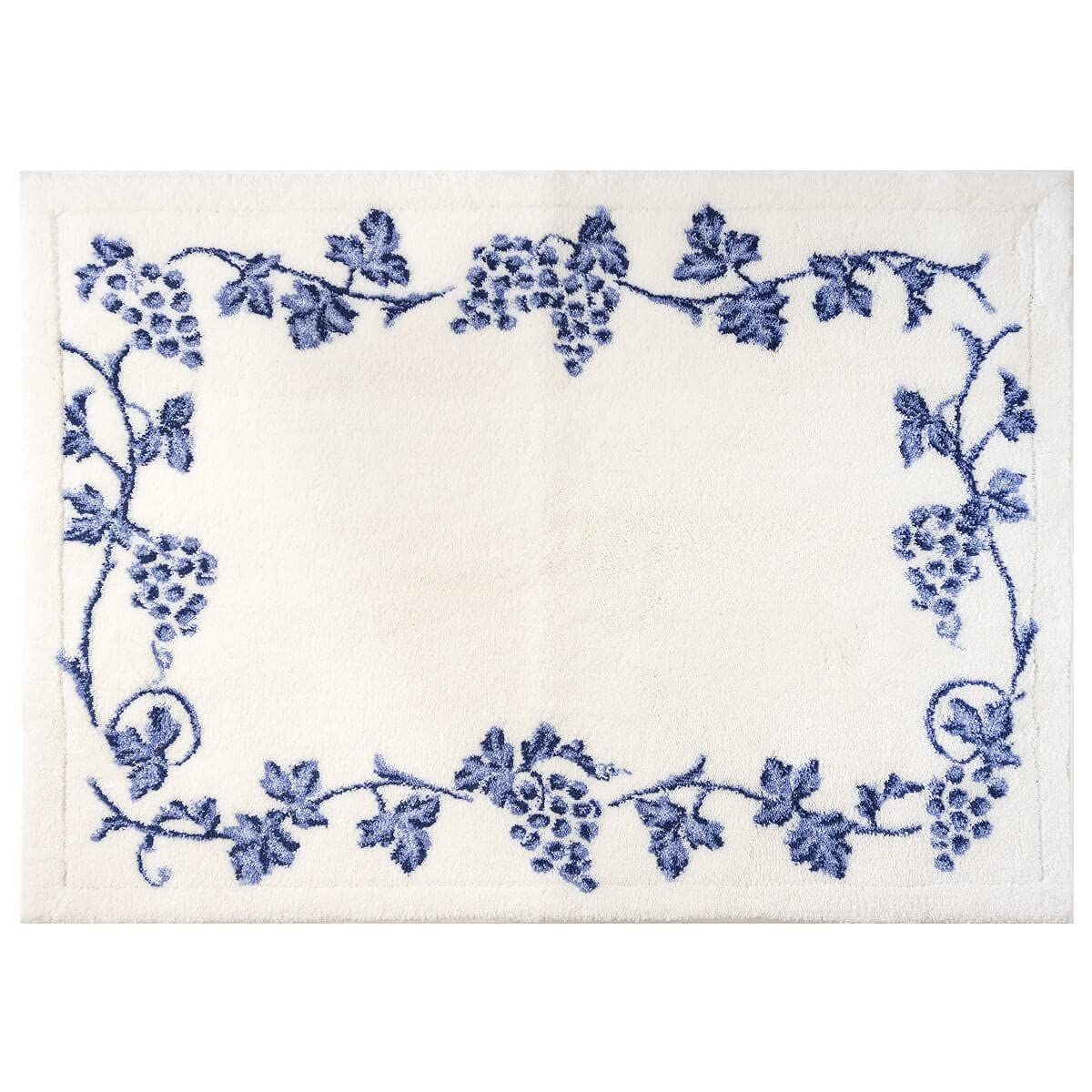 オカ OKA 乾度良好 かんどりょうこう バスマット ラクス 約70 cm×100 cm ブルー 吸水 速乾 足拭きマット 抗菌 防臭 滑り止め加工