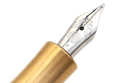 Kaweco ALスポーツペン万年筆 ミディアムペン ギフトセットブラックインクカートリッジ 真鍮 Brass