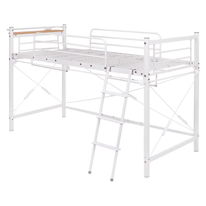 カーテンを取り付けられるロフトベッド（ホワイト） KH-3690WH