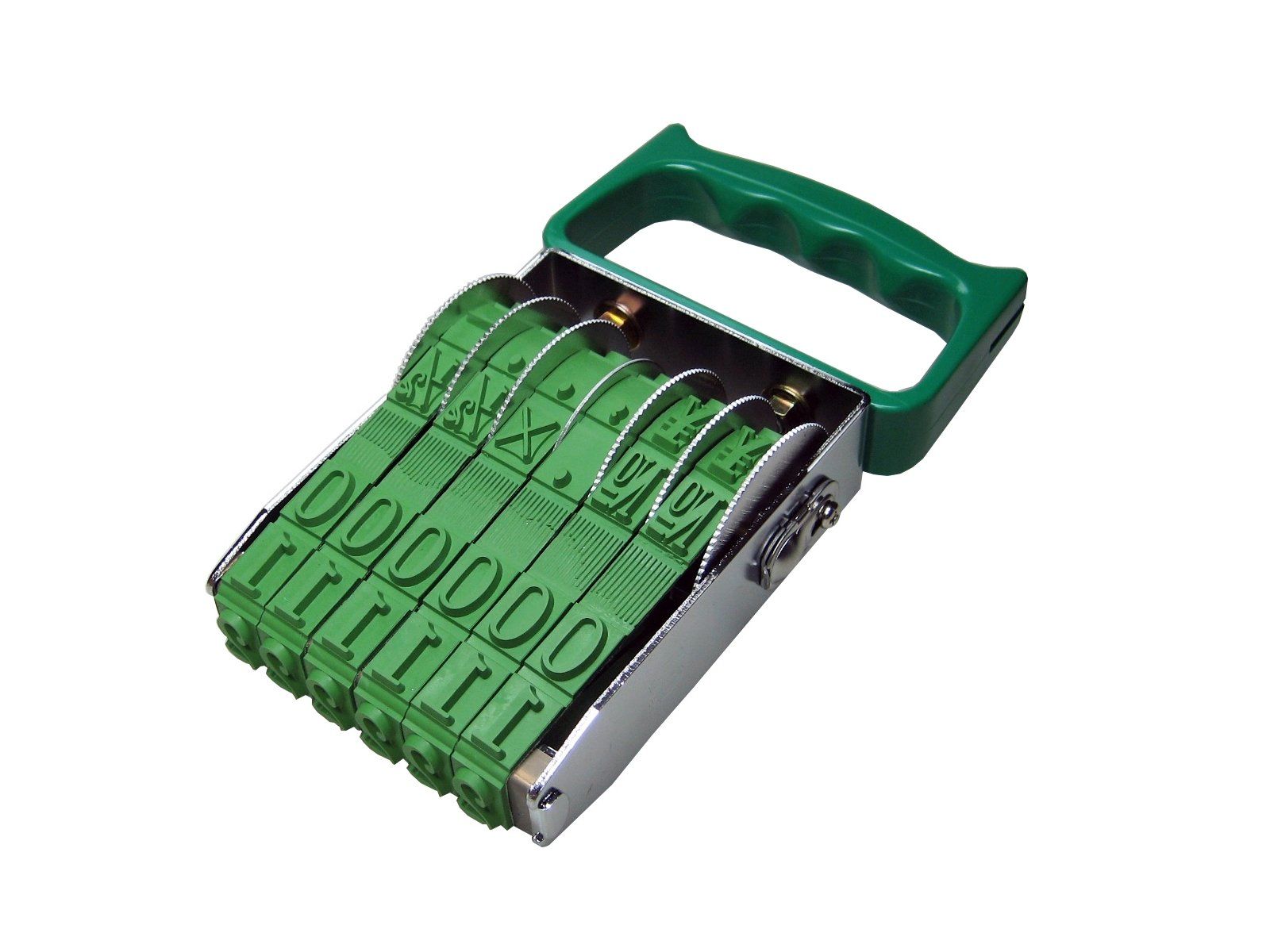 サンビー スタンプ 回転印 テクノタッチ 欧文6連 明朝体 初号 TK 006